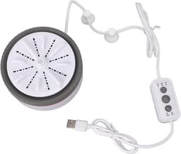 Draagbare mini turbo wasmachine in grijs met timer en verstelbare instellingen, USB-aangedreven voor het snel en eenvoudig wassen van kleine kledingstukken — thumbnail 6