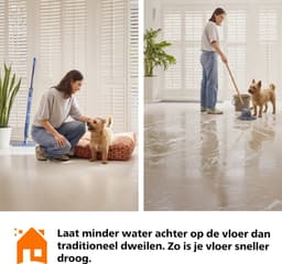 Philips OneUp Elektrische Dweil 5000 series XV5113/01 - Dweilsysteem - Vloerreiniger - Vuil water opzuigen - 2 standen - 70min dweilen - Geen emmer nodig — thumbnail 8