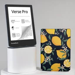 PocketBook Verse Pro Azure e-reader – Inclusief Citroen / Lemon Print Hoesje (shell cover) – Voordeelbundel — thumbnail 1