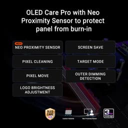 ASUS ROG Swift OLED PG27AQWP-W - QHD Tandem OLED Monitor - Next Gen OLED - TrueBlack Glossy - 540hz - 27 inch — thumbnail 4