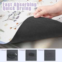 Wasmachine Droger Topbeschermer - Apparaathoes Mat - Huishoudelijk Gebruik - Snel Absorberend Sneldrogend - 60 x 60 cm - Kaki — thumbnail 6