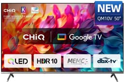 CHiQ U50QM10V - Smart TV 50 Inch - QLED Pro Google TV - 4K UHD - Randloos Metal Design - Dolby Audio - 2025 Nieuw — thumbnail 22