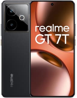 realme GT 7T - 5G Smartphone - 256GB Opslag - 12GB RAM - 7000mAh Titan Accu - 120W - IceSense Black — thumbnail 1