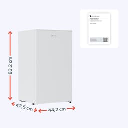 KitchenBrothers Koelkast - 92L - Tafelmodel - IJskast - Frigo - Vrijstaand - Wit — thumbnail 10