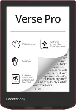 PocketBook Verse Pro Passion Red e-reader – Inclusief Transparant Paars Hoesje (shell cover) – Voordeelbundel — thumbnail 12