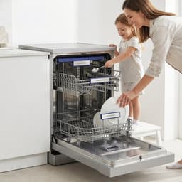 Heinner HDW-FSM45710AXD+++ Slim Vaatwasser 45 cm - Vrijstaand - 10 Couverts - 49 dB Stil - 7 Wasprogramma’s - Extra Droog & Dual Zone - AquaStop - RVS - 5 Jaar Garantie — thumbnail 10
