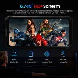 FOSSiBOT F110L Robuuste Smartphone - Dual SIM - 4GB RAM - 128GB ROM - 10000mAh - 6,745 inch HD+ IPS Scherm - IP68 Waterdicht Telefoon -Android 15- GPS,NFC,OTG - ijzergrijs — thumbnail 16