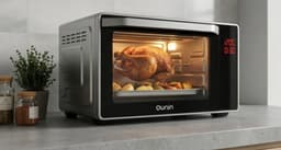 Multifunctionele Stoombakoven 24L – 9-in-1 Compacte Oven met Stoomfunctie, Hetelucht, Grill, Drogen & Fermenteren, LED Touch Display, RVS Zwart – Energieklasse A+ – Urbanhome — thumbnail 2