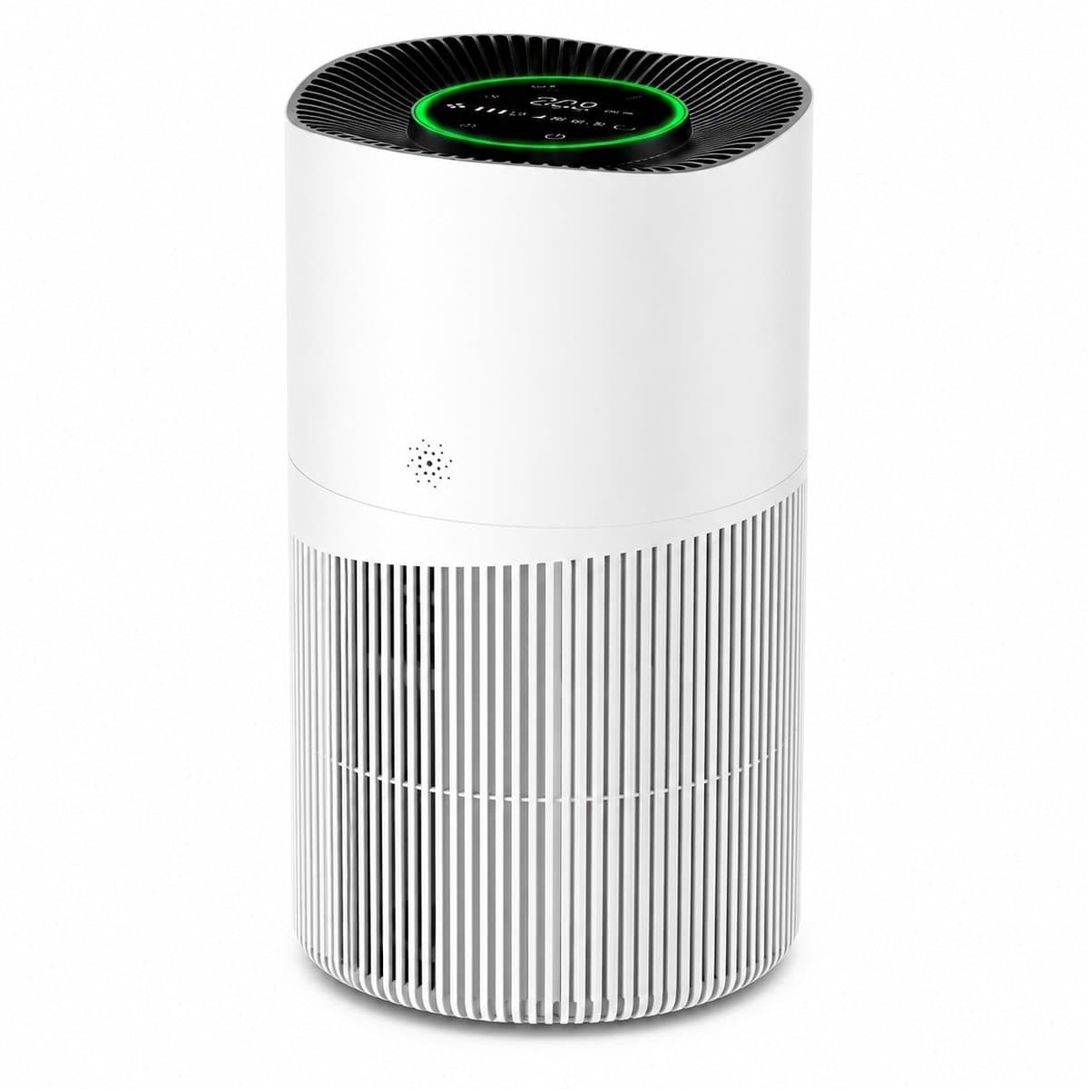 ITRONIQ Smart Luchtreiniger HEPA H13 Met Wifi - Air Purifier Tegen Huisdieren Geuren Pollen en Stof - Stil - 120 m2 - Wit — afbeelding 1