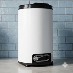 Centrifuge Wasdroger 6 kg – TurboSpin Compact 3200 RPM Spin Dryer, Ruimtebesparend 35x37x66 cm, Draagbare Spin Droger, Handmatige Bediening – Wit Urbanhome — thumbnail 1