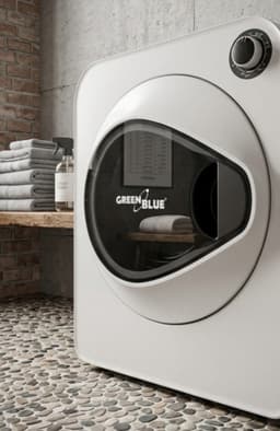 Wasdroger 3 kg – EcoDry Compact 830W Luchtafvoerdroger, 5 Programma’s, Vrijstaand & Wandmontage, Compact Design, Energiezuinig – Wit Urbanhome — thumbnail 1