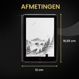 Veloura One E reader - inclusief 32GB SD kaart - 6 inch ereader met hoesje - met schermverlichting en nachtmodus - 64 GB opslag - online luisterboeken en storytel ondersteuning - nederlandstalig ebook — thumbnail 4
