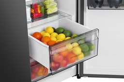 Hisense RS5P528STFE - Amerikaanse koelkast – Zwart - No-Frost - 178 cm hoog - 528 liter - Energielabel E - Invriesvermogen 10 kg/24u - Geluidsniveau 40 dB(A) - IJs- en waterdispenser - LED Display - FastFreeze - Deuralarm - Interverter Compressor — thumbnail 13