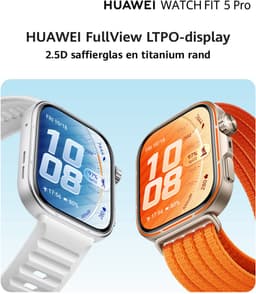 HUAWEI WATCH FIT 5 PRO- Zwart - Premium ontwerp - Geavanceerde outdoor workout mogelijkheden - Professioneel gezondheidsmonitoring met TruSense - Compatibel met iOS & Android — thumbnail 5