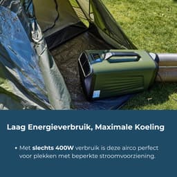 Evolar Mobiele Airco - Caravan / Camping / Tent - Koelen & Verwarmen - 5200 BTU - Mini Airco - EVO-CA05CHGR — thumbnail 4