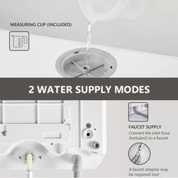 Cellista Tafelmodel Vaatwasser 1000W - Mini Aanrecht Vaatwasser voor 6 Sets - Compacte Afwasmachine - Energiezuinig en Ruimtebesparend Design — thumbnail 2