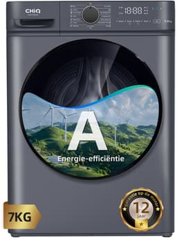 CHiQ CW07123863AX - Wasmachine - 7 KG - Space Pro - 16 programma's - AI Smart - Stoomwassen & Quick Wash - 12 jaar garantie op motor - A — thumbnail 1