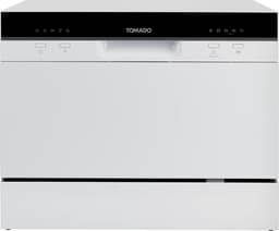 Tomado TDW5501W - Mini vaatwasser - Kleine vaatwasser - Vrijstaand - 6 couverts - 5 programma's - Energieklasse D - Wit — thumbnail 1