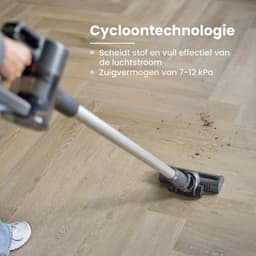 Nexxt Draadloze Steelstofzuiger – Krachtig & Lichtgewicht – Met Kruimeldief – HEPA Filter – Voor Snel en Makkelijk Schoonmaken — thumbnail 5