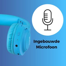 WiseQ HERO Koptelefoon Kinderen – Blauwe Draadloze Kinderkoptelefoon Bluetooth – 13dB Geluidsdempend – 38u Bluetooth & Microfoon – Blauw — thumbnail 6