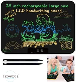 Eszenzics™ Tekentablet XXL - Extra groot 58cm - Kristalhelder - Digitaal Schrijftablet - Tablet kinderen - LCD scherm kleur - Oplaadbaar - Drukgevoelig tekenen — thumbnail 1
