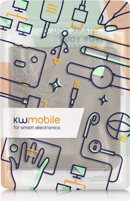 kwmobile ereader hoesje van kunstleer - geschikt voor Kobo Libra Colour - Met magneetsluiting - In grijs Opkomende Zon design — thumbnail 8