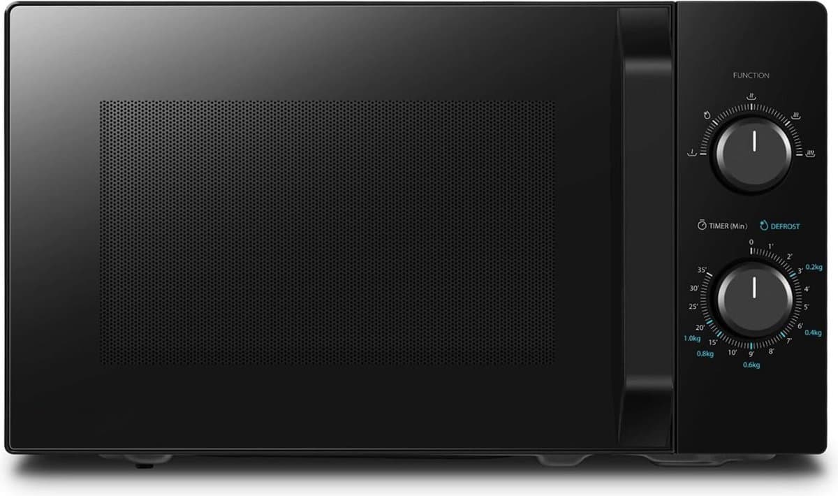 Intelectro Magnetron - De Multifunctionele Magnetron voor een Complete Kookervaring - Compacte en Veelzijdige Moderne 1000W Magnetron - Grill- en Aanvullende Functies - 1000W - Zwart - Levering Sneller dan Aangegeven! — afbeelding 1