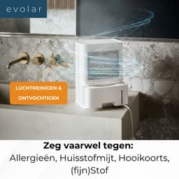 Evolar Luchtreiniger met HEPA-Filter en Ontvochtiger - 200 CADR m3/u - 2-in-1 - Air Purifier - EVO-DH65 — thumbnail 5