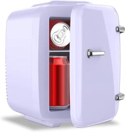 DnA® Mini vriezer - Diepvries - Mini Koelkasten - 4L Mini Fridge - Paars - 28cm x 20cm x 29cm — thumbnail 1