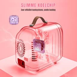 DnA® Mini vriezer - Diepvries - 4L - Mini Koelkasten - Roze - 16cm x 14cm x 21cm — thumbnail 7