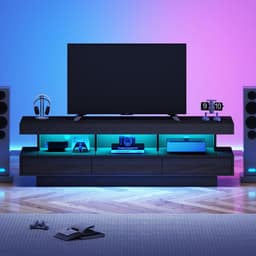 TV Meubel 160 cm met RGB LED Verlichting en Opbergruimte — thumbnail 1