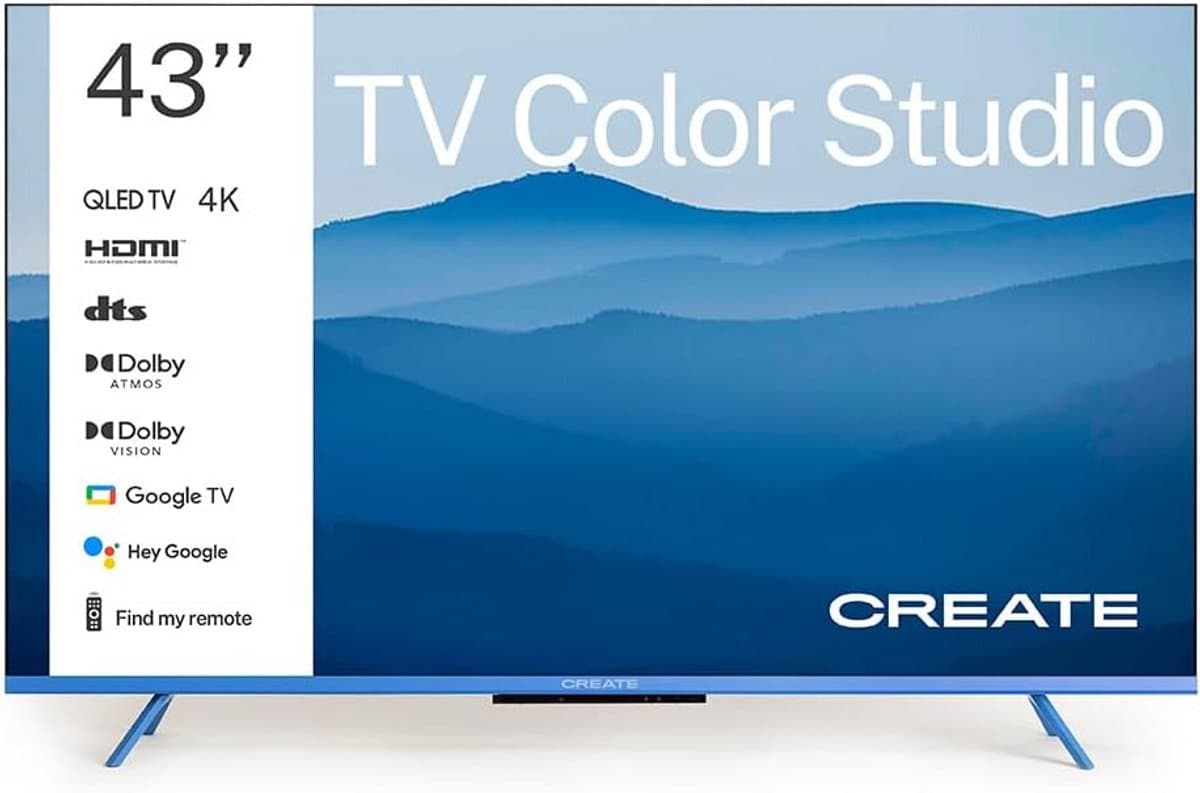 4K QLED Smart TV 43 inch met Anti-Glare Scherm en Dolby Atmos — afbeelding 1