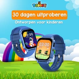 TeddiQ Playwatch - Kinder Smartwatch - Kinderhorloge - Blauw - 31 educatieve games - Smartwatch Kind - HD Scherm — thumbnail 7