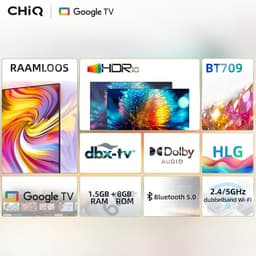 Smart-tv 32 inch HD met Google TV en Randloos Design — thumbnail 4