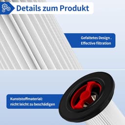 2 filters geschikt voor Bosch Unlimited Gen2-serie 8 stofzuiger 12036642,12023349 HEPA vervangingsfilter — thumbnail 2