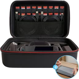 2BEFUN Case geschikt voor Nintendo Switch 2 - Incl. Screenprotector - Hoes - Beschermhoes - Opbergtas - Accessoires - Koffer - Zwart — thumbnail 1