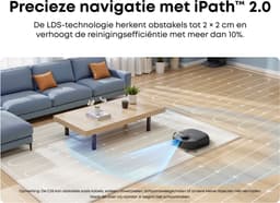 eufy Nieuw 2026 Robotstofzuiger met Dweil C28 Omni, HydroJet-zelfreinigende Dweilrol, Upgrade van X10 Pro, 15.000 Pa Zuigkracht, Alles-in-één Station, Automatisch Dweilen en Drogen, AI-obstakeldetectie — thumbnail 16