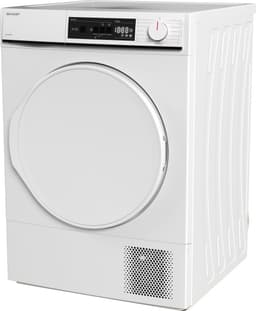 Sharp KDNHA8S6PWEBX- warmtepomp droger – 8 kg – energie label E – 15 programma’s – LED binnenverlichting – wit — thumbnail 3