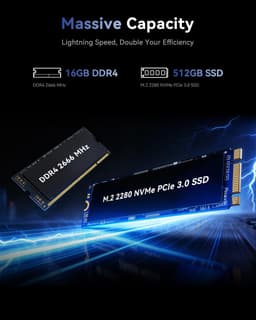 ACEMAGIC Gaming Laptop - 15,6 Zoll - Intel Core i5-12600H-Prozessor (tot 4,5 GHz) - 16 GB RAM DDR4 - 512 GB/4TB SSD - WiFi 6 - Type C - Window 11 Pro - Grijs — thumbnail 4