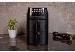 Nexxt Double Stack Airfryer – 2x 2.5L – Compact & Ruimtebesparend – 2 Gerechten Tegelijk – Ideaal voor Kleine Keukens — thumbnail 3
