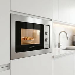 Heinner Inbouw Magnetron – 20 L – 800 W – 5 Vermogensniveaus – Ontdooifunctie – Mechanische Bediening – 35 Min Maximale Kooktijd – Zwart/Zilver — thumbnail 4
