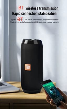 Bluetooth speaker - Muziek box - TG117 - 10 watt - Zwart — thumbnail 3