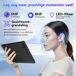 Hotlight C108 - Android 16 Tablet - 10.1 inch Kindertablet - 30(6+24)GB RAM/128GB ROM - - Gemini AI - Wifi 6 - Tablet Met Toetsenbord, Muis, Oordopjes & Bescherming — thumbnail 7
