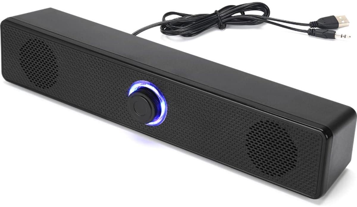 Elkuaie Bluetooth Speaker - USB Audio Subwoofer - Super Bass - 1 Stuk - Zwart — afbeelding 1