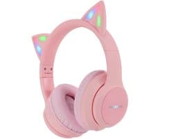 imoshion Kinder Koptelefoon Kattenoortjes - Bluetooth en Decibelbegrenzer - Draadloze Koptelefoon Kinderen