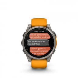 Garmin Fenix 8 Sapphire AMOLED 47mm - Titanium - Multisport GPS Smartwatch - Spark Orange/Graphite — thumbnail 14