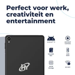 Hyundai HYTab Plus 8WB3 64 GB 20,3 cm (8") 4 GB Android 13 Zwart — thumbnail 6