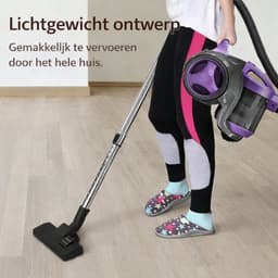 Stofzuiger Zonder Zak 1200W - inhoud 3,0 L - lichte stofzuiger voor tapijt en harde vloeren-Paars — thumbnail 5