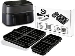 Wafelvormen geschikt voor Philips Airfryer 5000 serie en 3000 serie – Airfryer Accessoires voor dubbele airfryer – Wafel bakvorm - Alternatief voor wafelijzer en wafelmaker — thumbnail 1