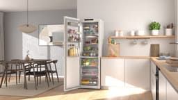 Bosch Serie 4 KSN36VWCG - Kastmodel koelkast - Extra veel inhoud 402L - Zeer stil - Nooit meer ontdooien met Total No Frost - VitaFresh XXL 0°C: houd etenswaren langer vers met extra ruime vershoudlades - Wit — thumbnail 11